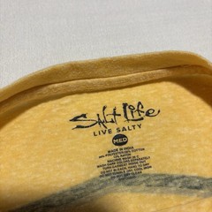 Men’s Salt Life Fish Surf Dive Tee | Yellow | Sz Medium | Outdoor Fishing Shirt