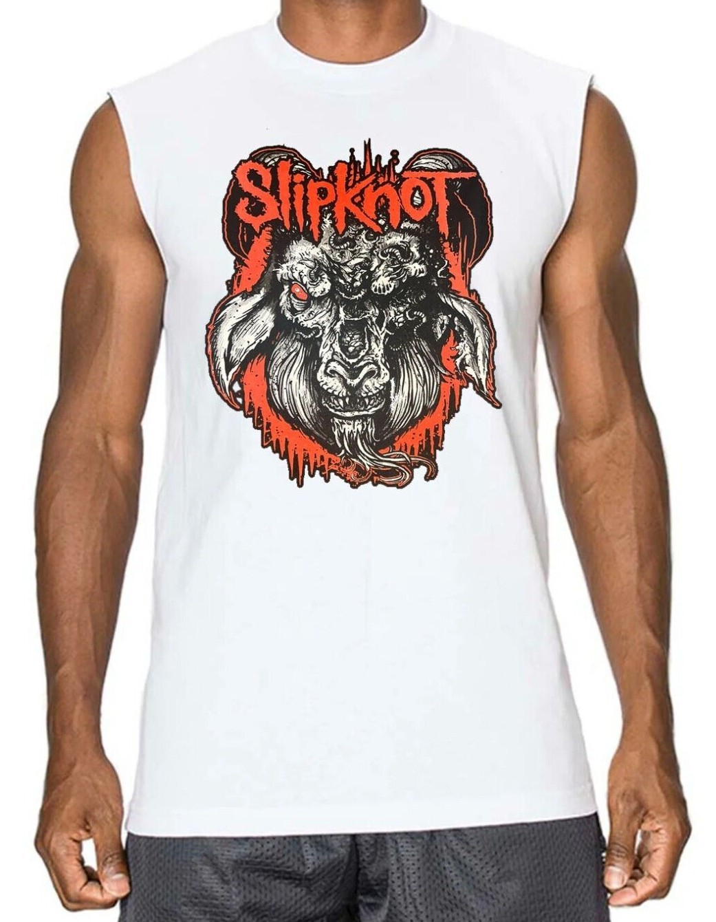 SLIPKNOT GOAT PUNK ROCK BAND MUSCLE SHIRT (Multiple Variations) gallery
