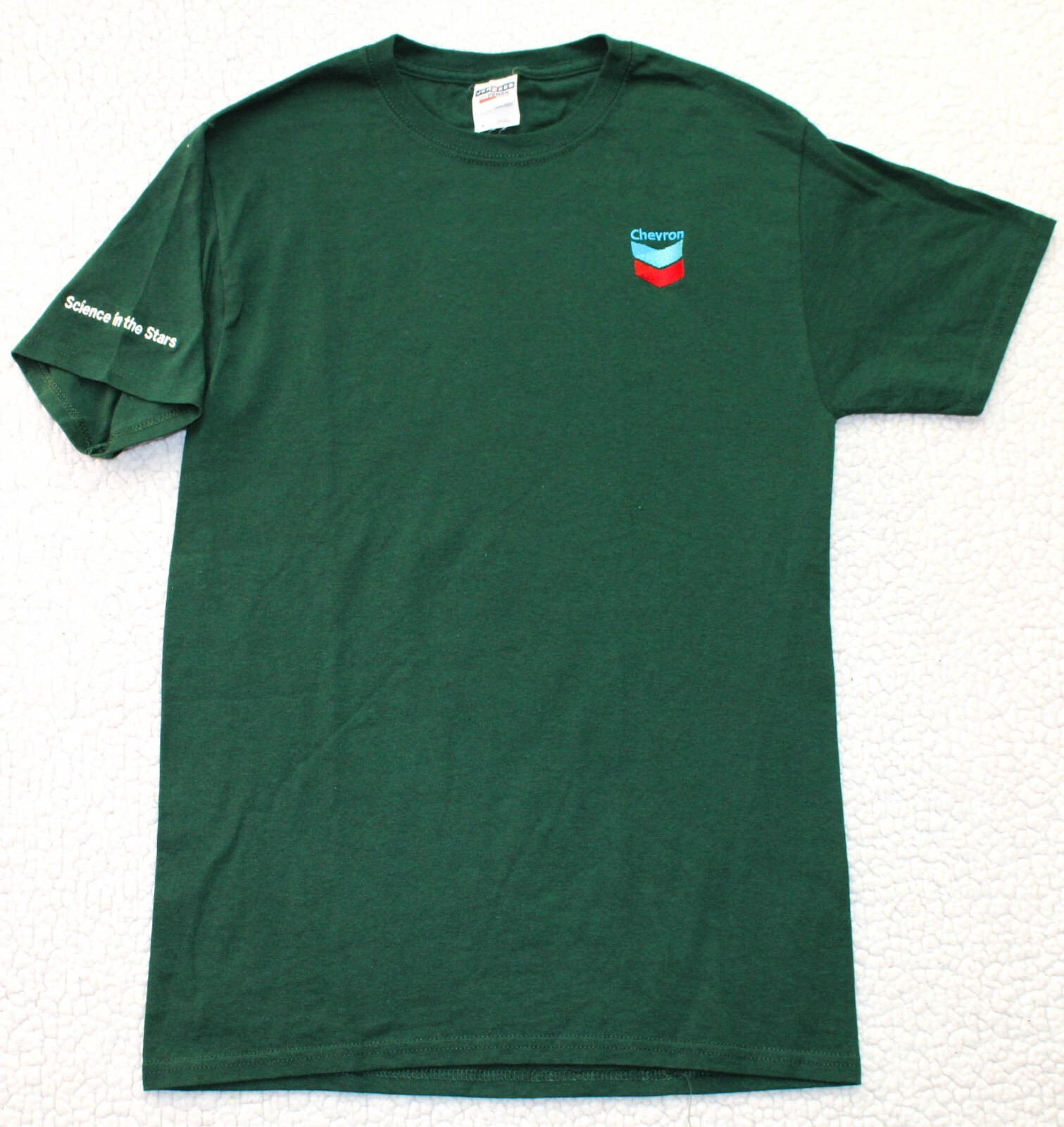 Chevron Science In The Stars Men’s Short Sleeve T-Shirt Green SMALL Jerzees