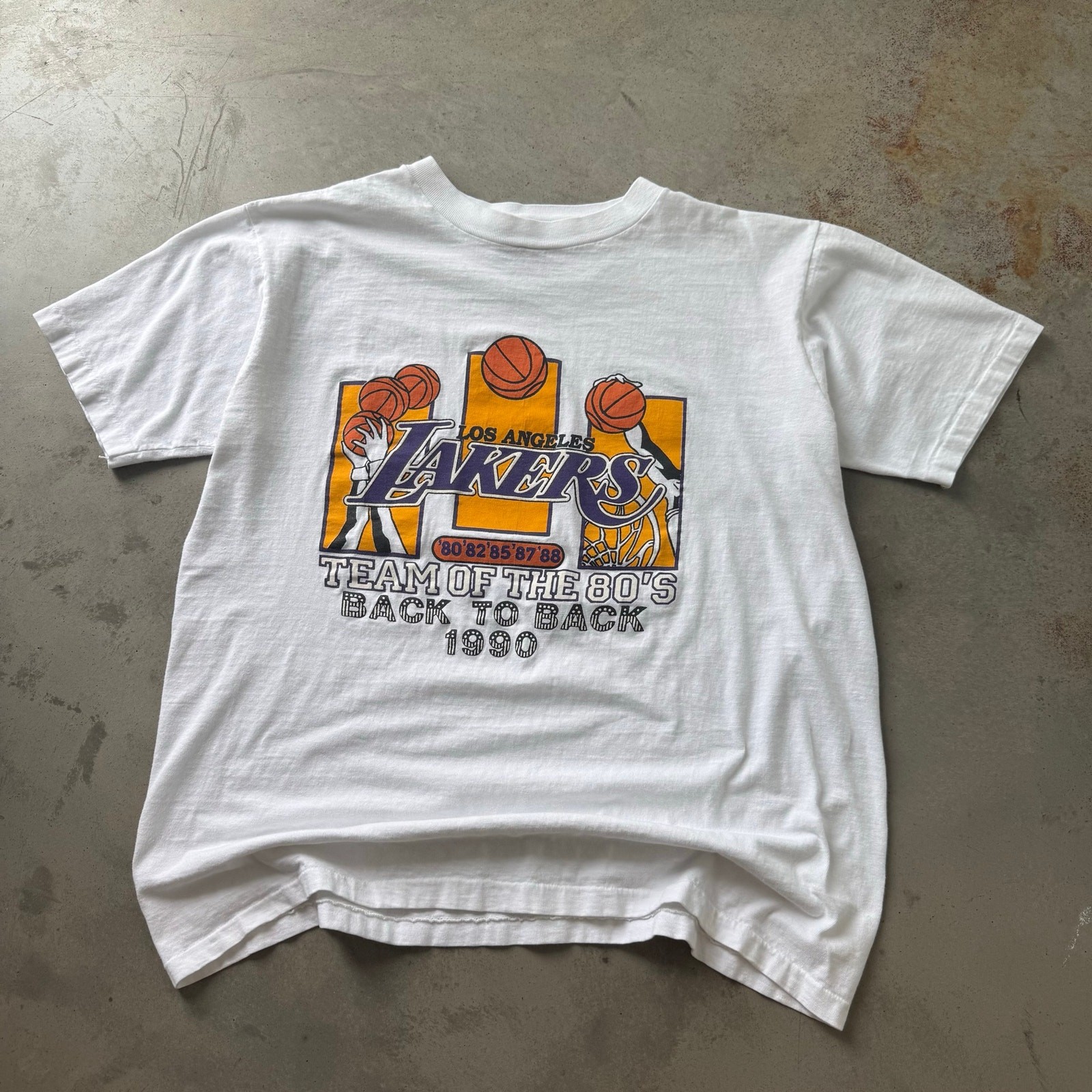 Vintage 90’s Los Angeles Lakers Champions Retro Sports Graphic T-shirt Size XL