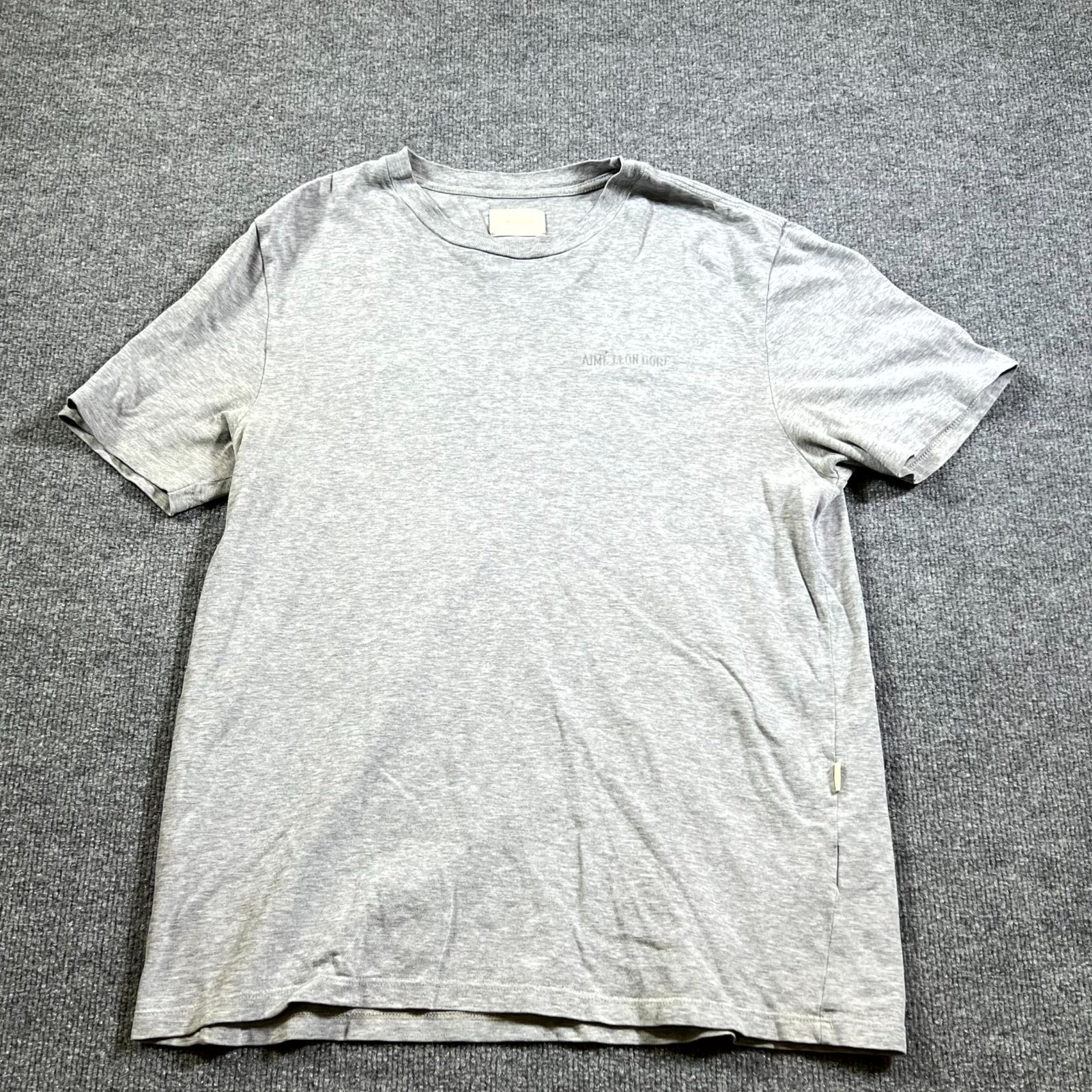 Aimé Leon Dore T-Shirt Men’s M Gray Cotton Casual Outdoor Summer Streetwear