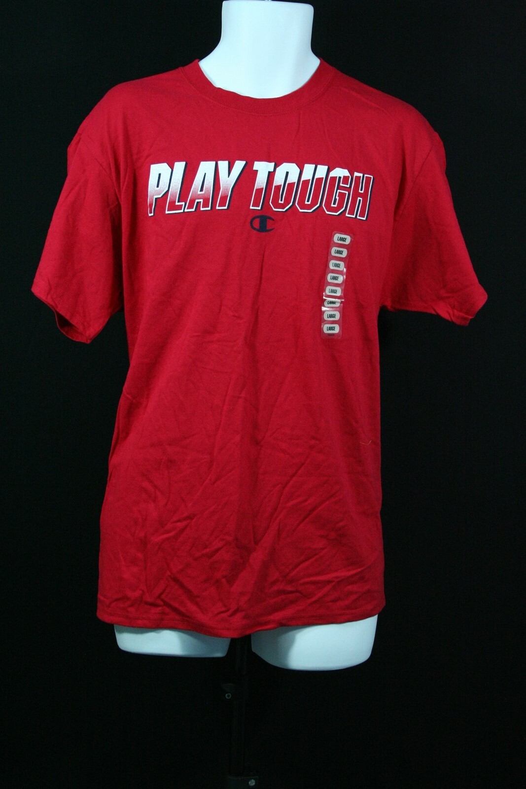 919X07 Champion CMGT81 100% Cotton Graphic T-Shirt Large Deep Red gallery