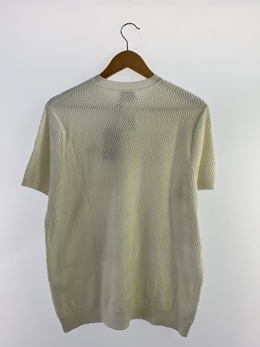 Dime 24SS Dime Wave Knit SS Shirt, Lightweight Knit Sweater, Medium, Cotton, Whi gallery