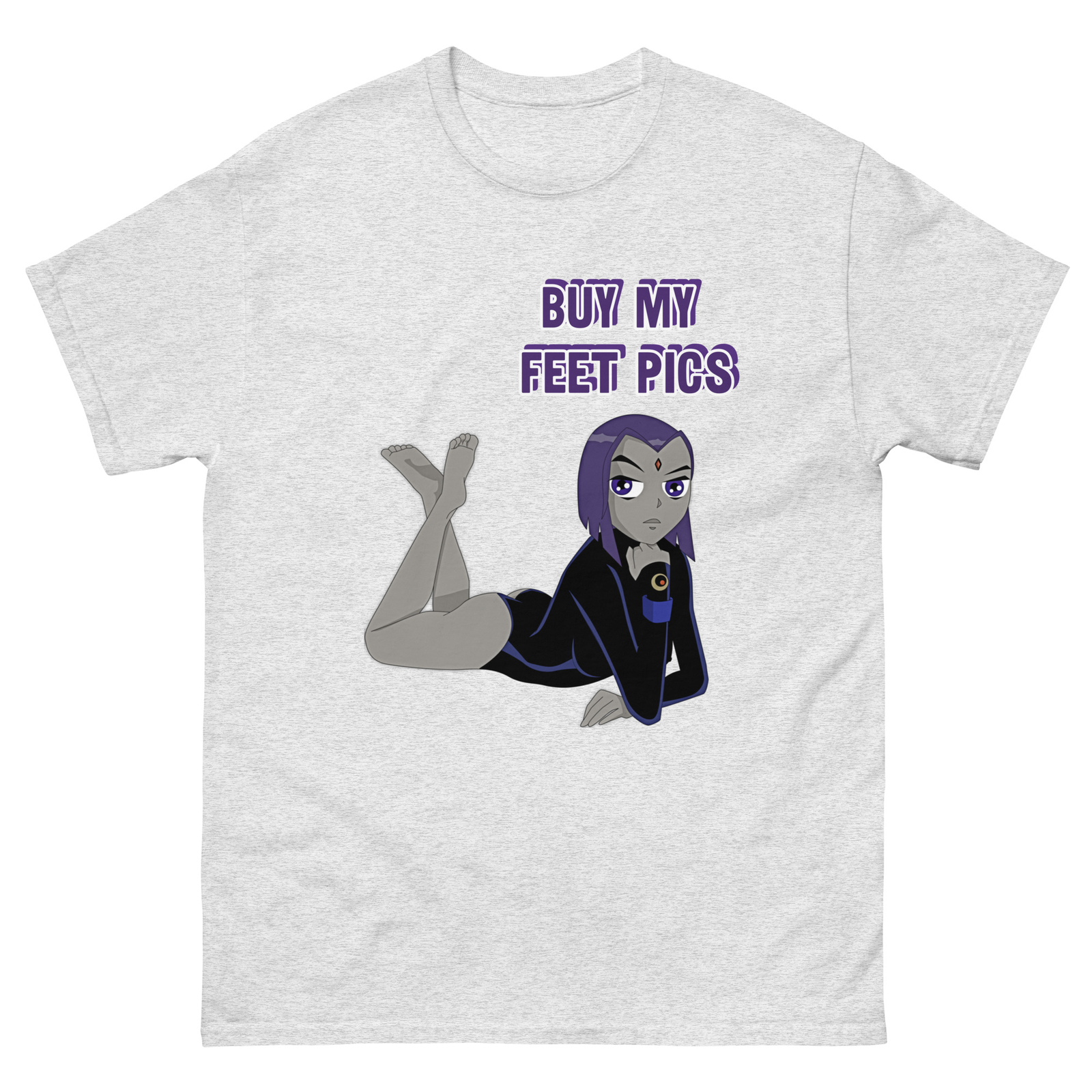 'Buy My Feet Pics' Raven Teen Titans T-shirt | Raven Tee DC Comics gallery