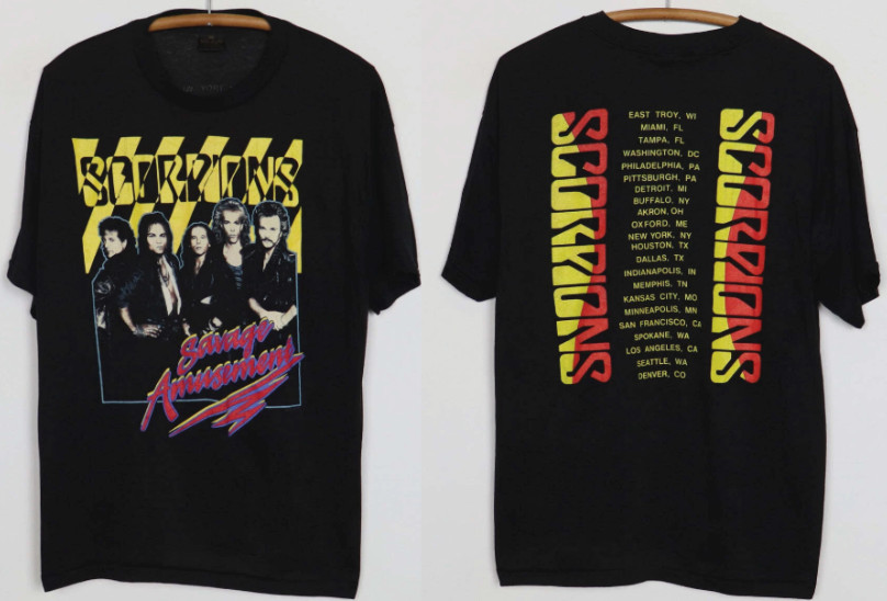 Vintage 1988 Scorpions Savage Amusement Tour Shirt