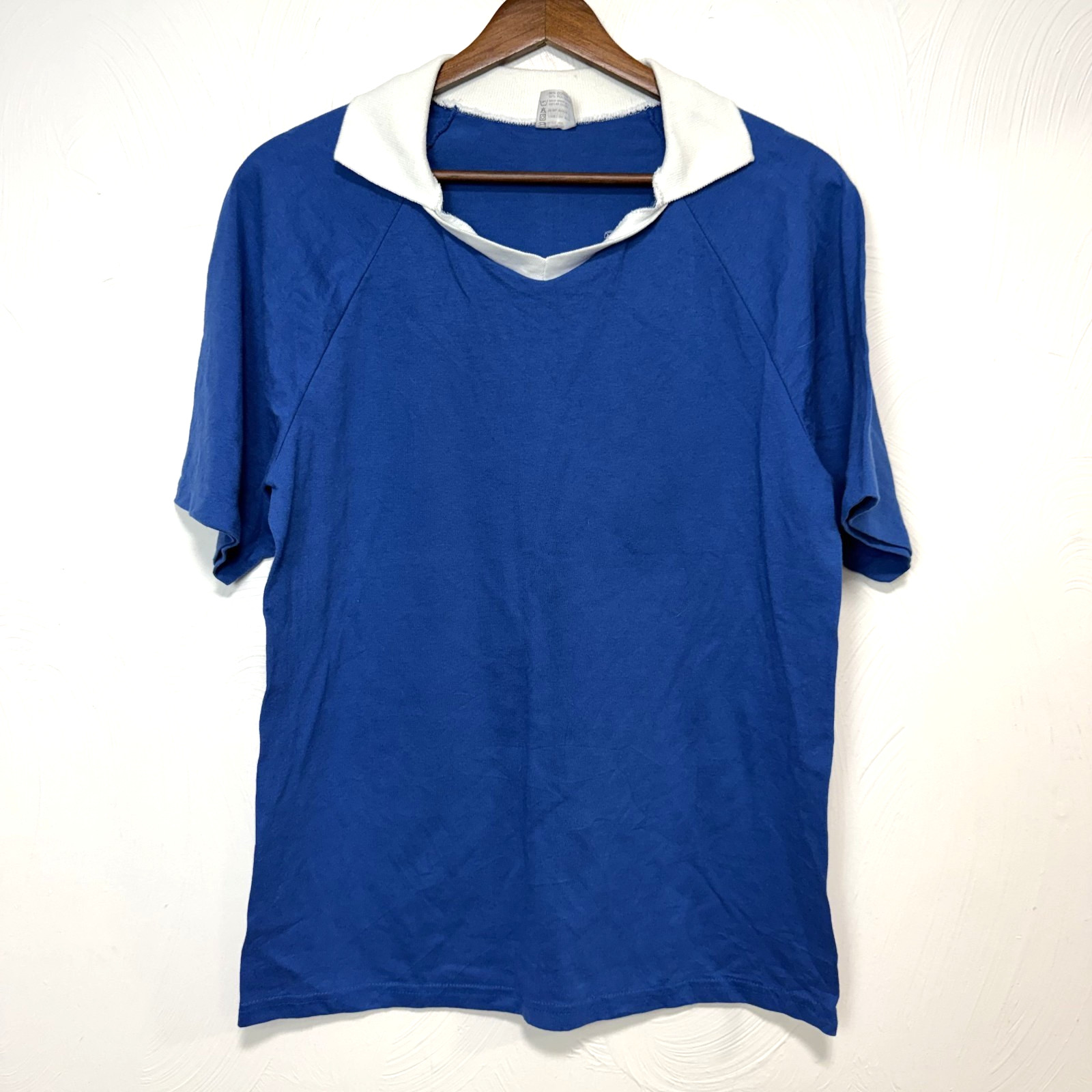 VTG Augusta Sportswear Men's Blue Short Sleeve Collared Shirt Top Sz Medium USA gallery