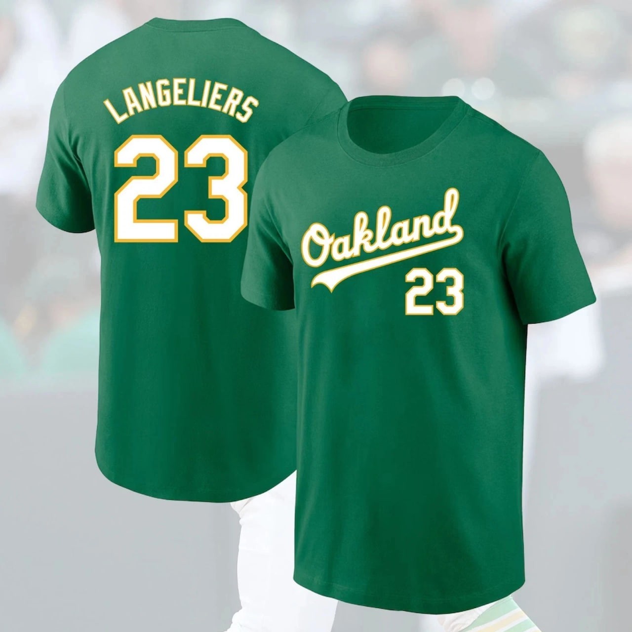 🔥Shea #23 Langeliers Oakland 2025 Name & Number Fan Athletic Gifts gallery