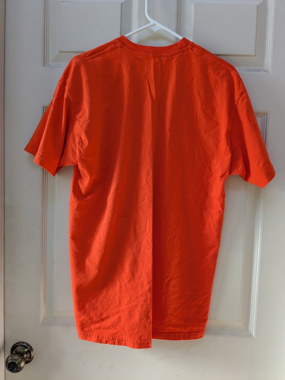 Hanes Tagless T-shirt orange L 42-44 100% Cotton unisex adult pre-owned EUC gallery
