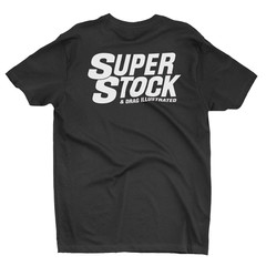 SUPER STOCK & DRAG ILLUSTRATED BLACK TALL T-SHIRT TEE DRAG RACING HOT ROD