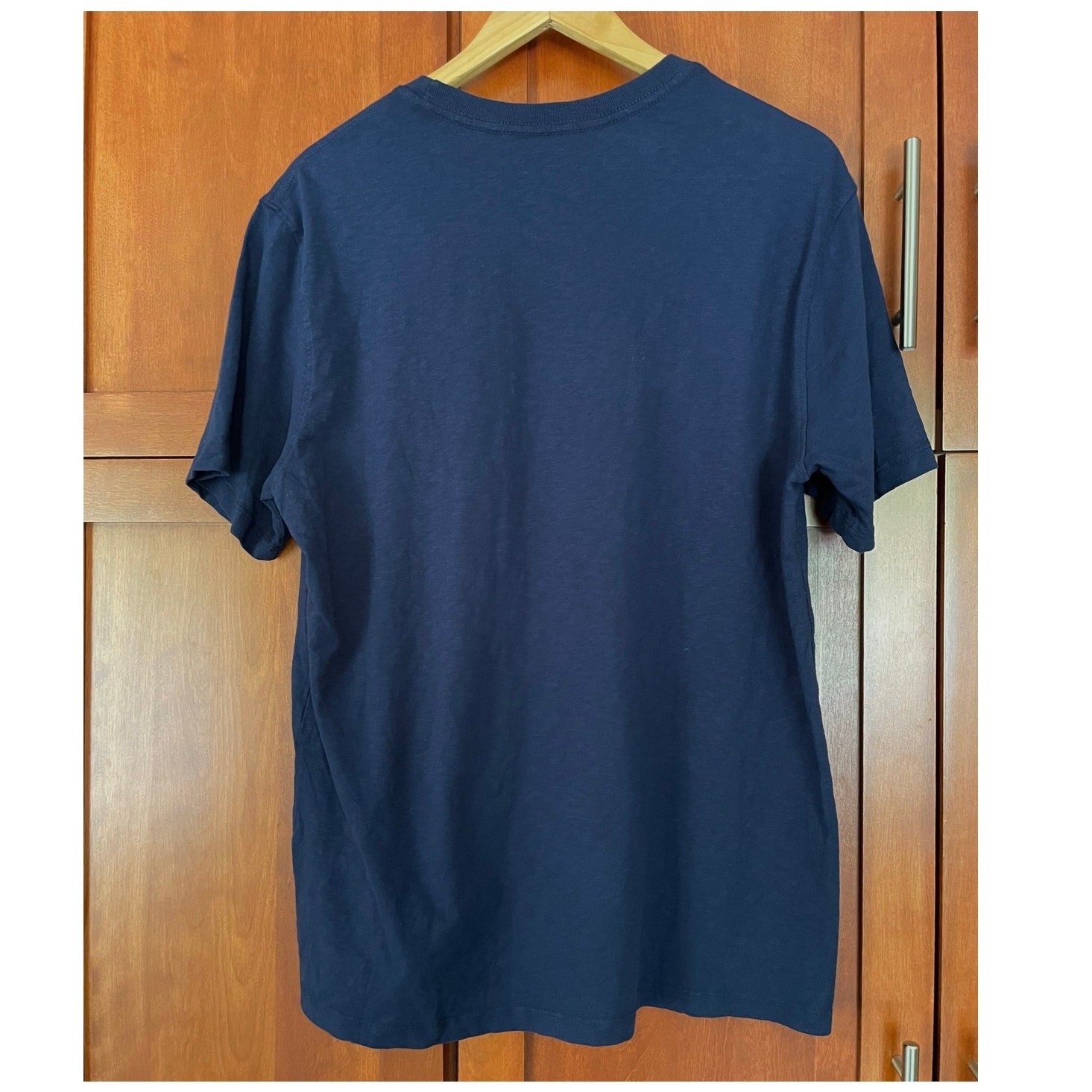 American Giant Premium Slub Tee Shirt Crew Neck Short Sleeve Navy Size Large gallery