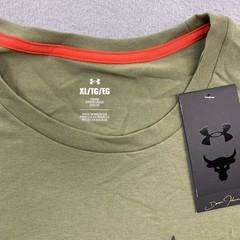 Under Armour T Shirt Men Extra Large Green Project Rock Vet Day By Land Military
