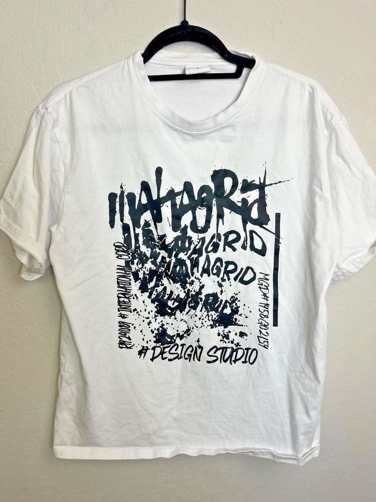 [STRAY KIDS] – MAHAGRID Design Studio X Stray Kids ORIGIN LOGO T-SHIRT White