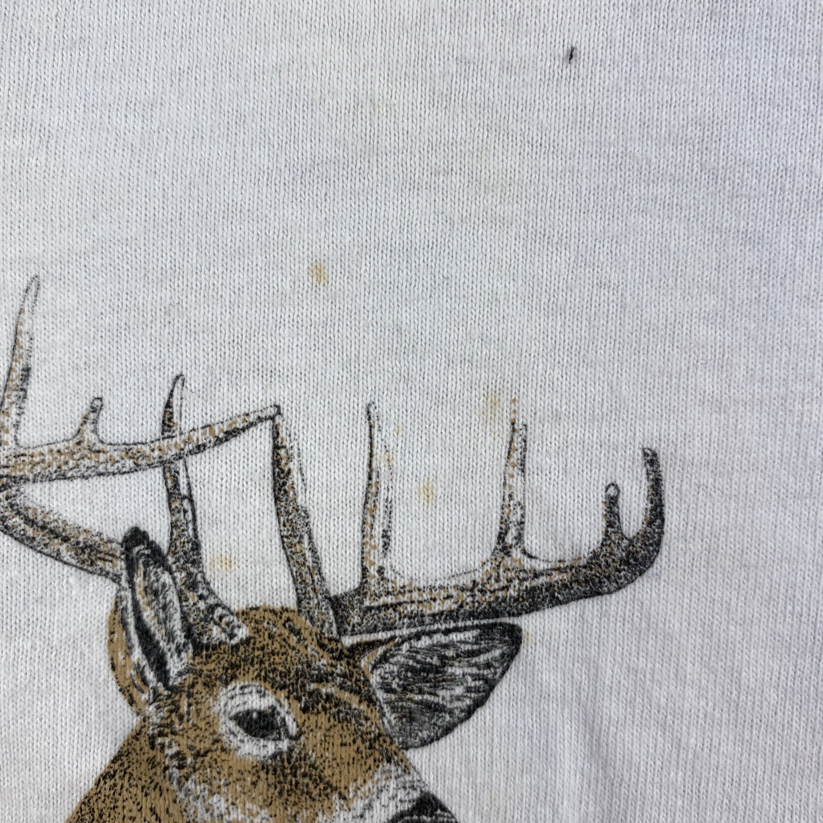 Vintage Stedman Shirt Mens Small 34-36 White Bear Moose Deer Nature Made in USA gallery