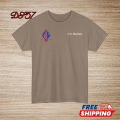 1st Battalion Marine Regiment USMC Small Logo T-Shirt S to 5XL Made In USA
