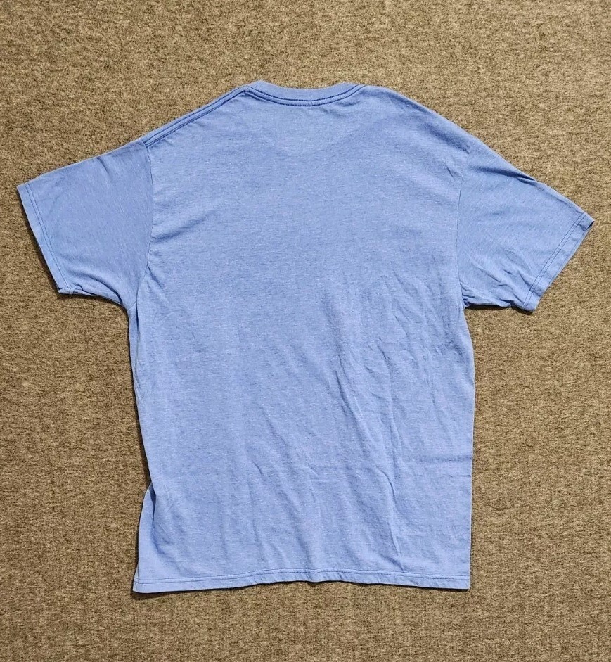 Levis Original Brand Logo XL Shirt Blue Short Sleeve Measurements in Description gallery