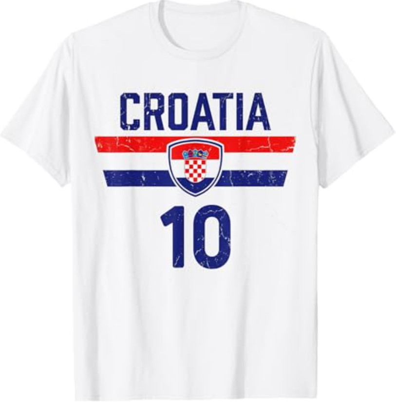 Croatia Tshirt Hrvatska Flag Zagreb Croatian Jersey Retro T-Shirt