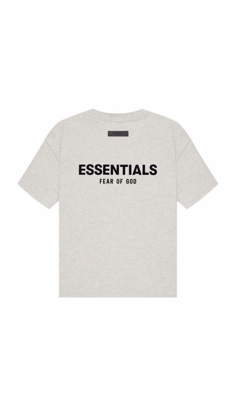 Fear of God Essentials Men's L Gray Cotton Logo Crew Neck Short Sleeve T-Shirt gallery