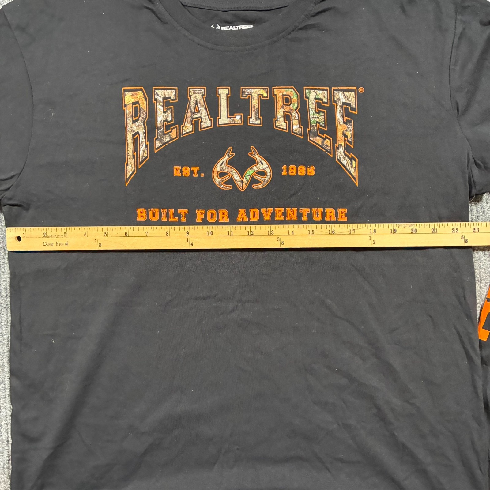 Realtree Mens Long Sleeve Shirt XL Black Hunting Outdoor Graphic Logo Casual gallery