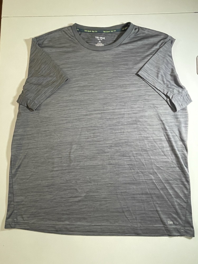 Tek Gear® Dry Tek Tee- Men’s Size XL- Slate Hawk ( Gray )