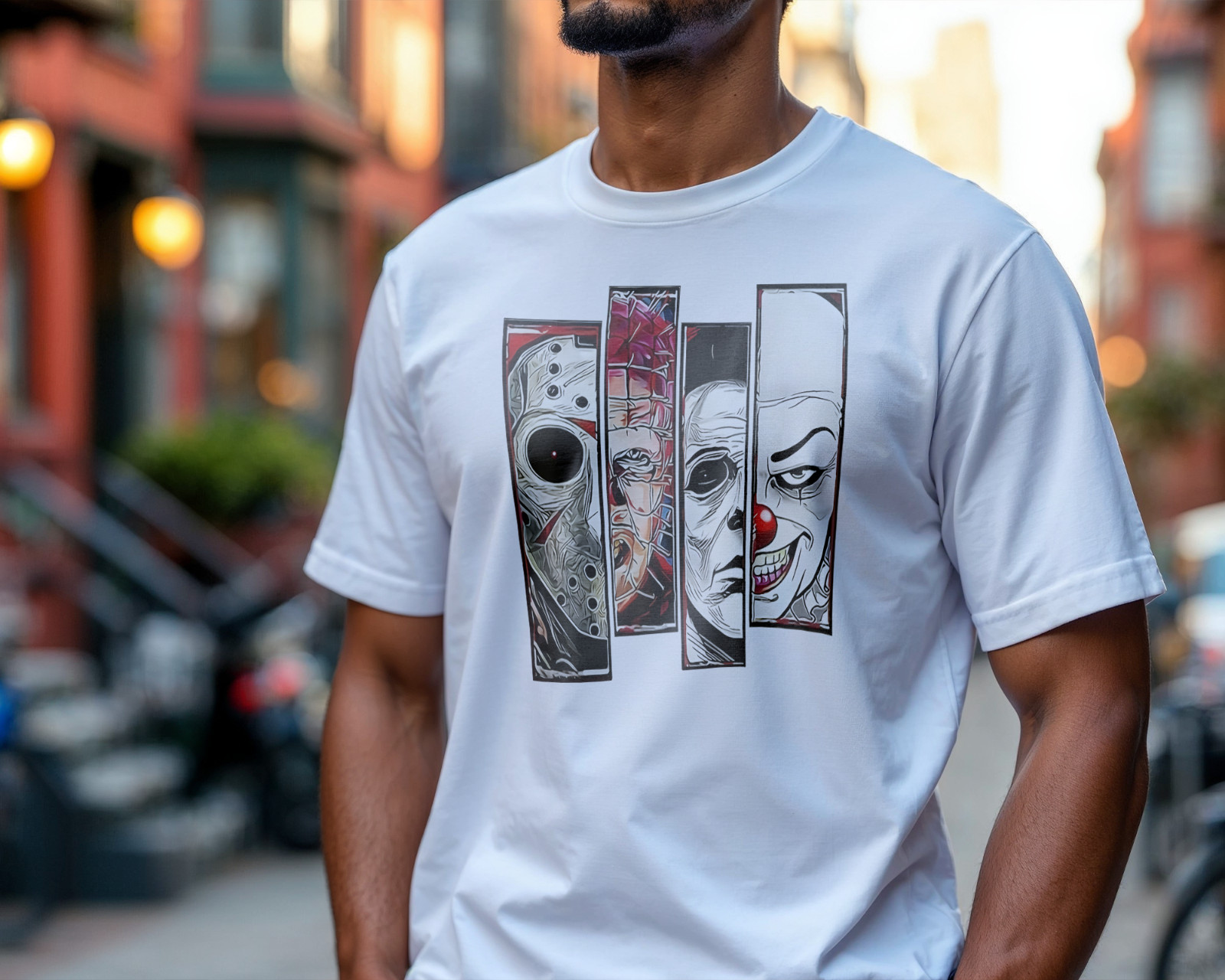Horror Movie Icons T-Shirt – Scary Villains Graphic Tee | Halloween A242 gallery