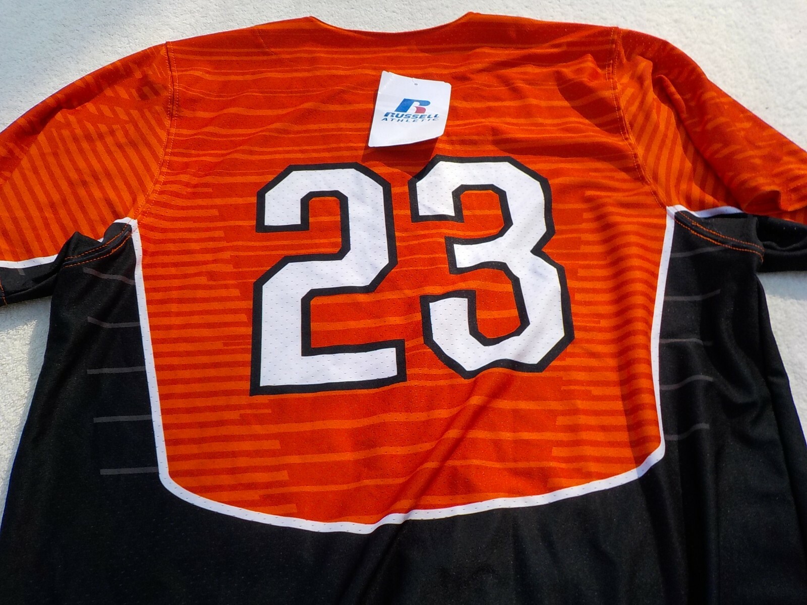 NWOT Russell Athletic buttoned jersey, nylon blend, men's M, L, Fairfield gallery