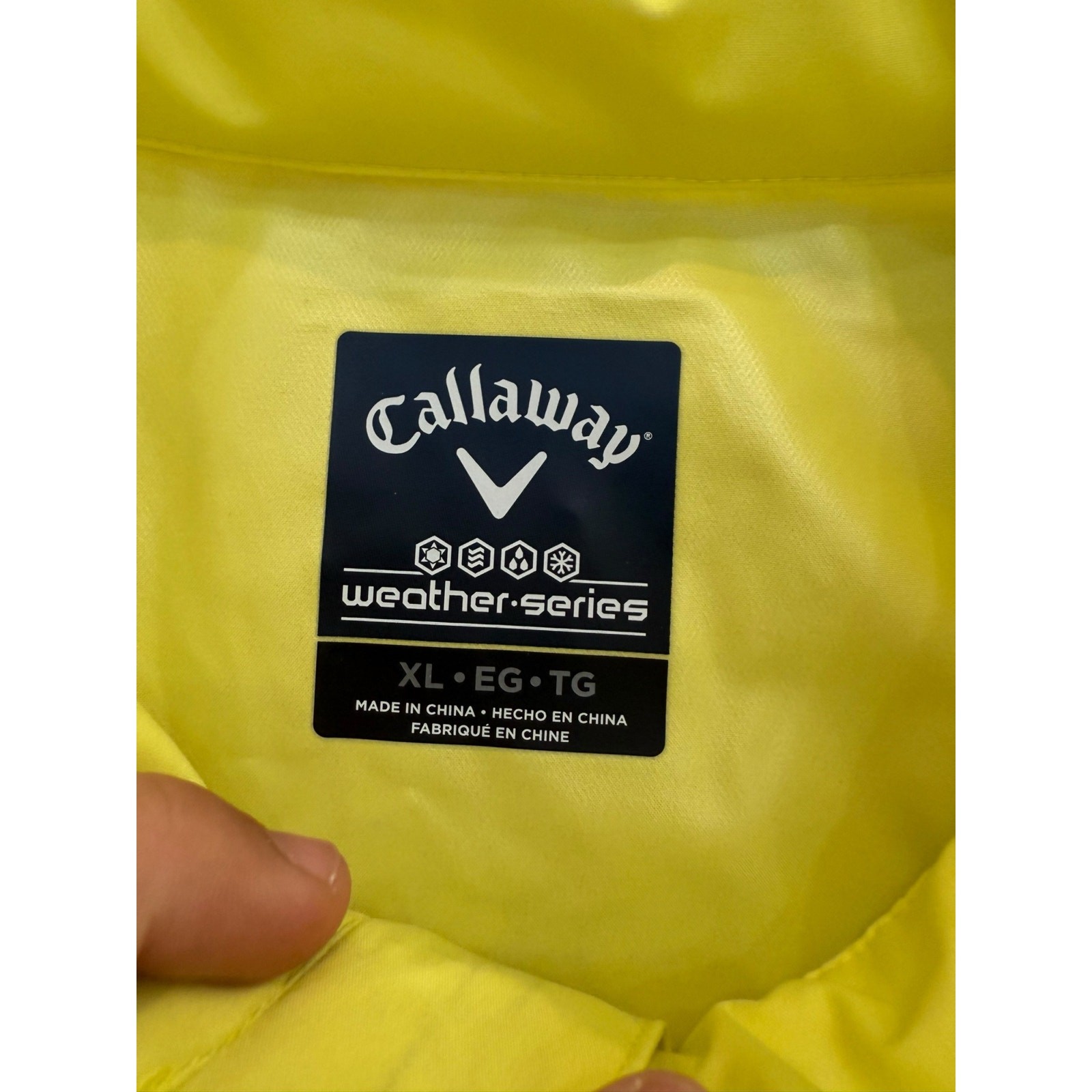 NWT Callaway Men's Windshirt 1/4 Zip Weather Series Short Sleeve jacket Size XL gallery