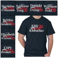 President Cory Booker 2020 Election Campaign Adult Short Sleeve Crewneck Tee
