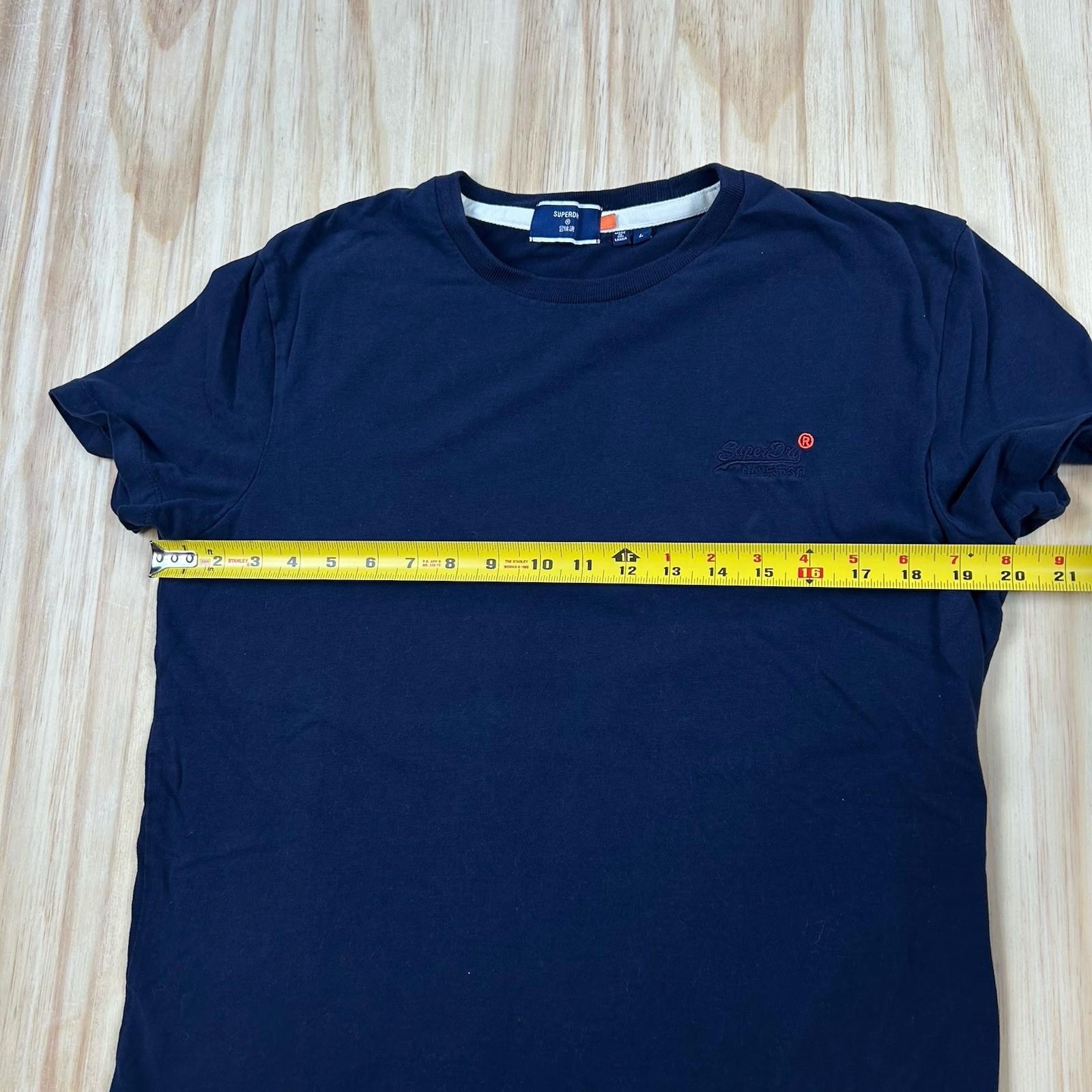 Superdry Heather Blue Short Sleeve 100% Cotton T-Shirt Size Large gallery