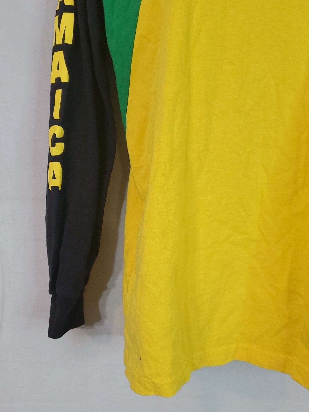 Vintage Jamaica Long Sleeve T-Shirt Men's Size Medium & Adjustable Jamaica Hat gallery