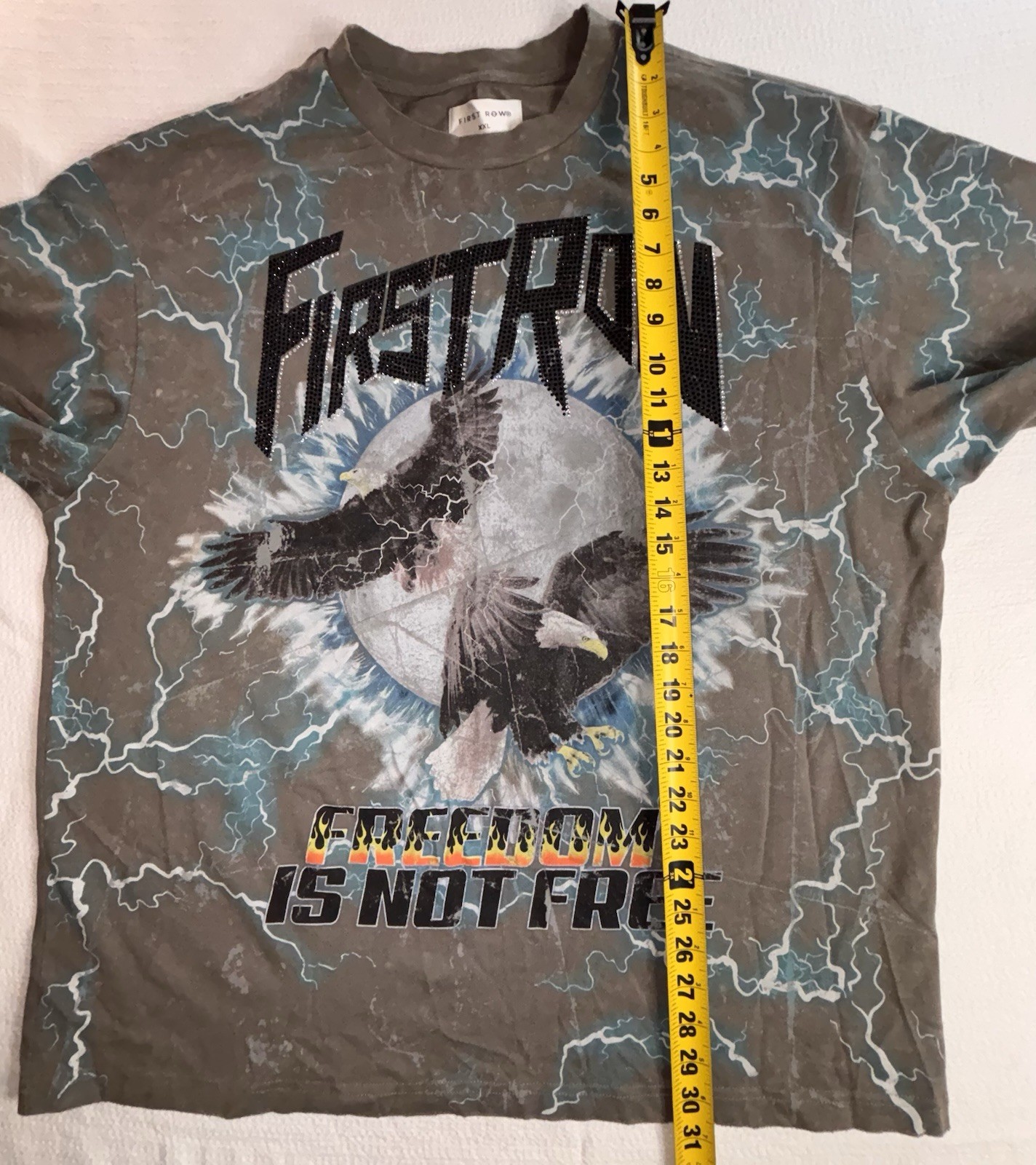 First Row XXL Graphic Tshirt Eagle “Freedom Is Not Free” Graphic Quality gallery