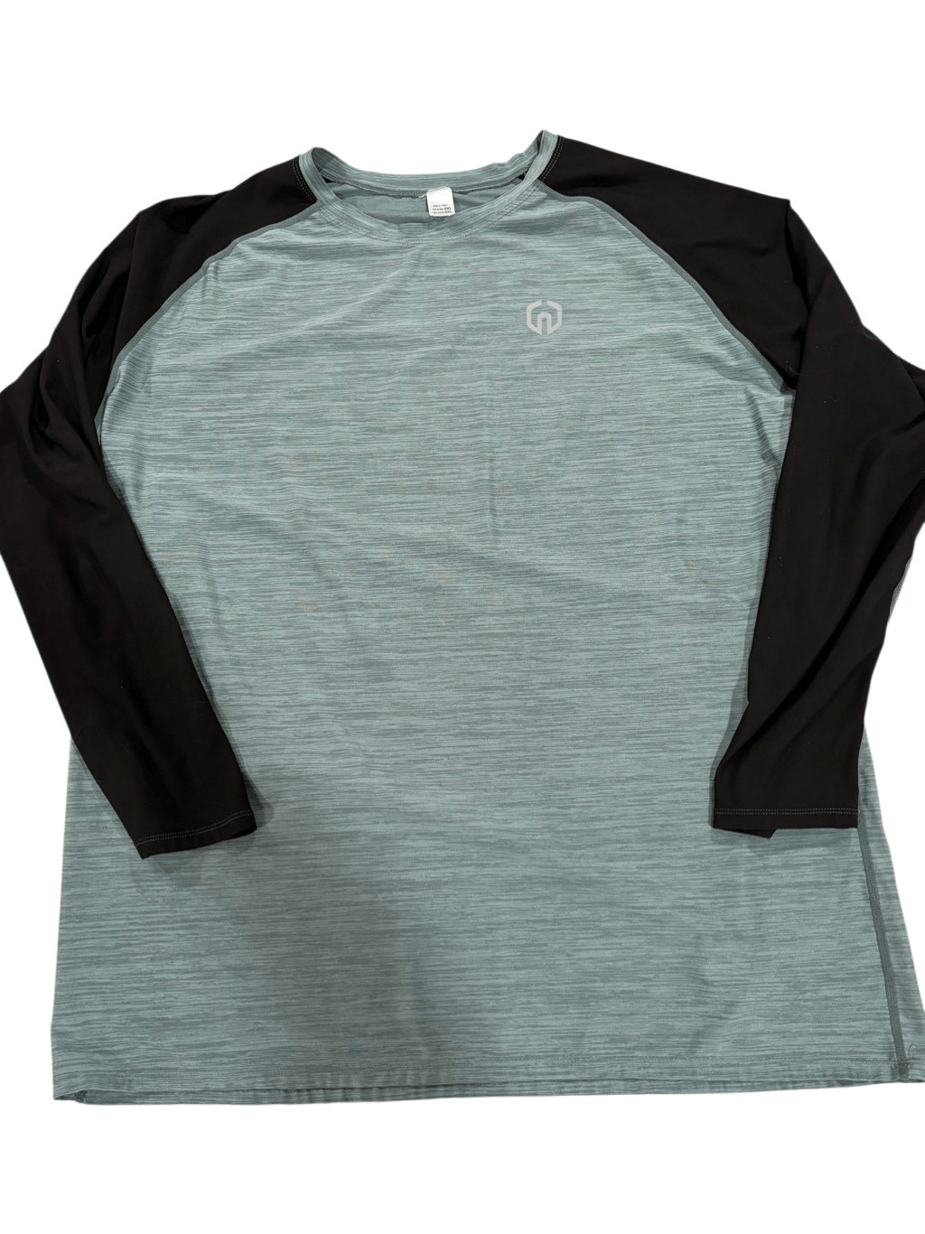 Neleus Dry Fit Logo Muscle Mens Shirt, size 2XL, Green and Black, Long Sleeves gallery