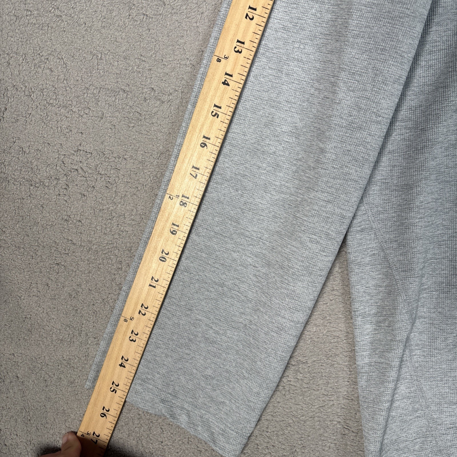 Outerknown H2OK Tee Shirt Mens Size 2XL Gray Waffle Textured Long Sleeve UPF 30+ gallery