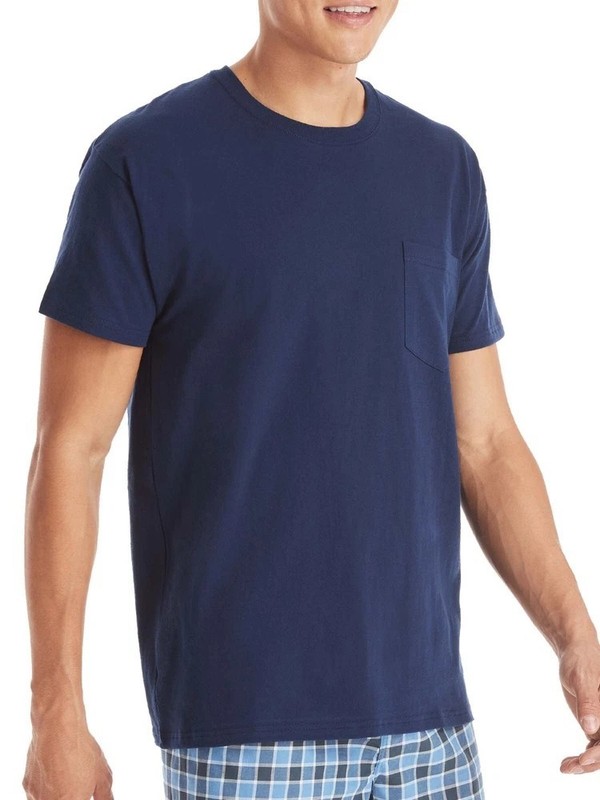 Hanes 6-Pack Pocket Tee Men's T-Shirt Soft and Breathable Assorted gallery