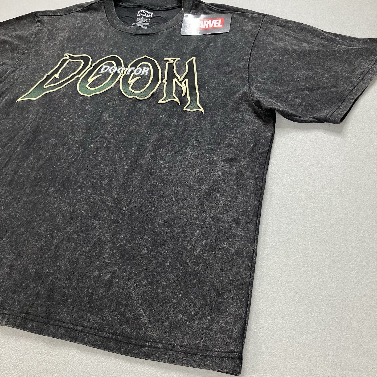 Marvel Doctor Doom Black Graphic Print Double Sided T-Shirt Sizes Vary gallery