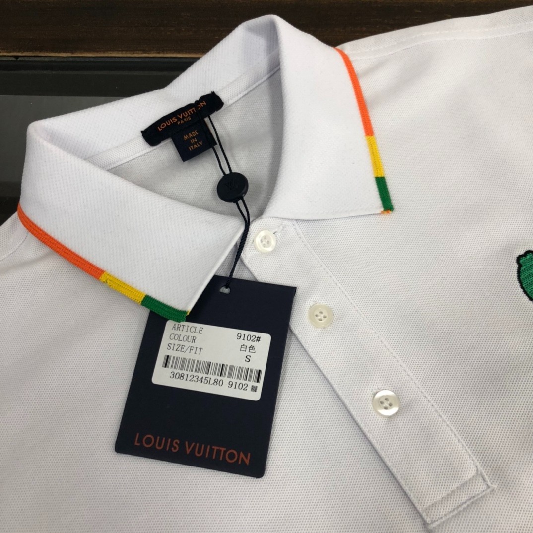 Moncler White Collared Summer Short-Sleeve Polo Shirt L gallery