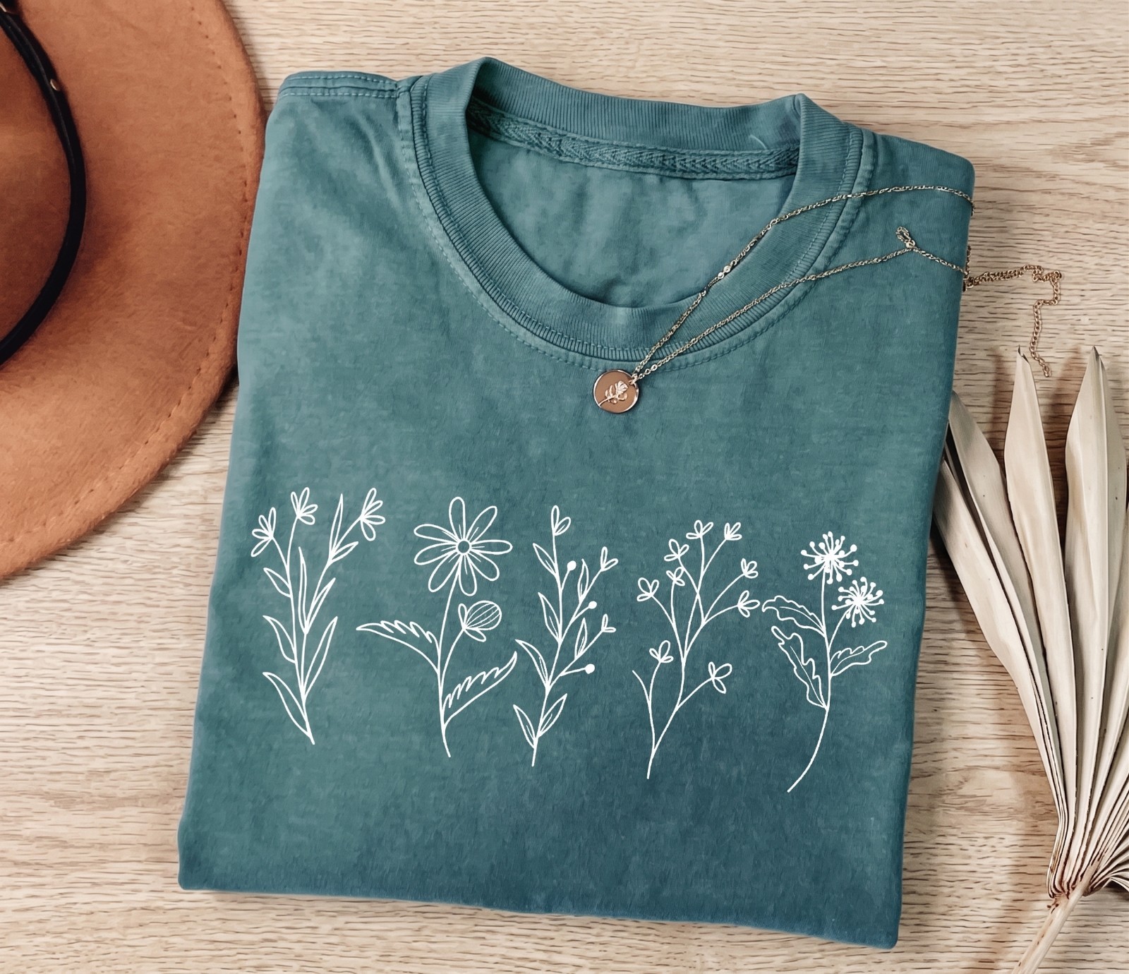 Comfort Colors Wildflower Shirt, Flower Shirt, Nature Shirt, Floral Cottagecore gallery