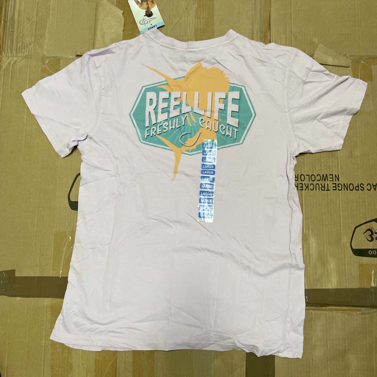Reel Life Men's Ocean Washed Short Sleeve Soft Pre-Shrunk Tee gallery