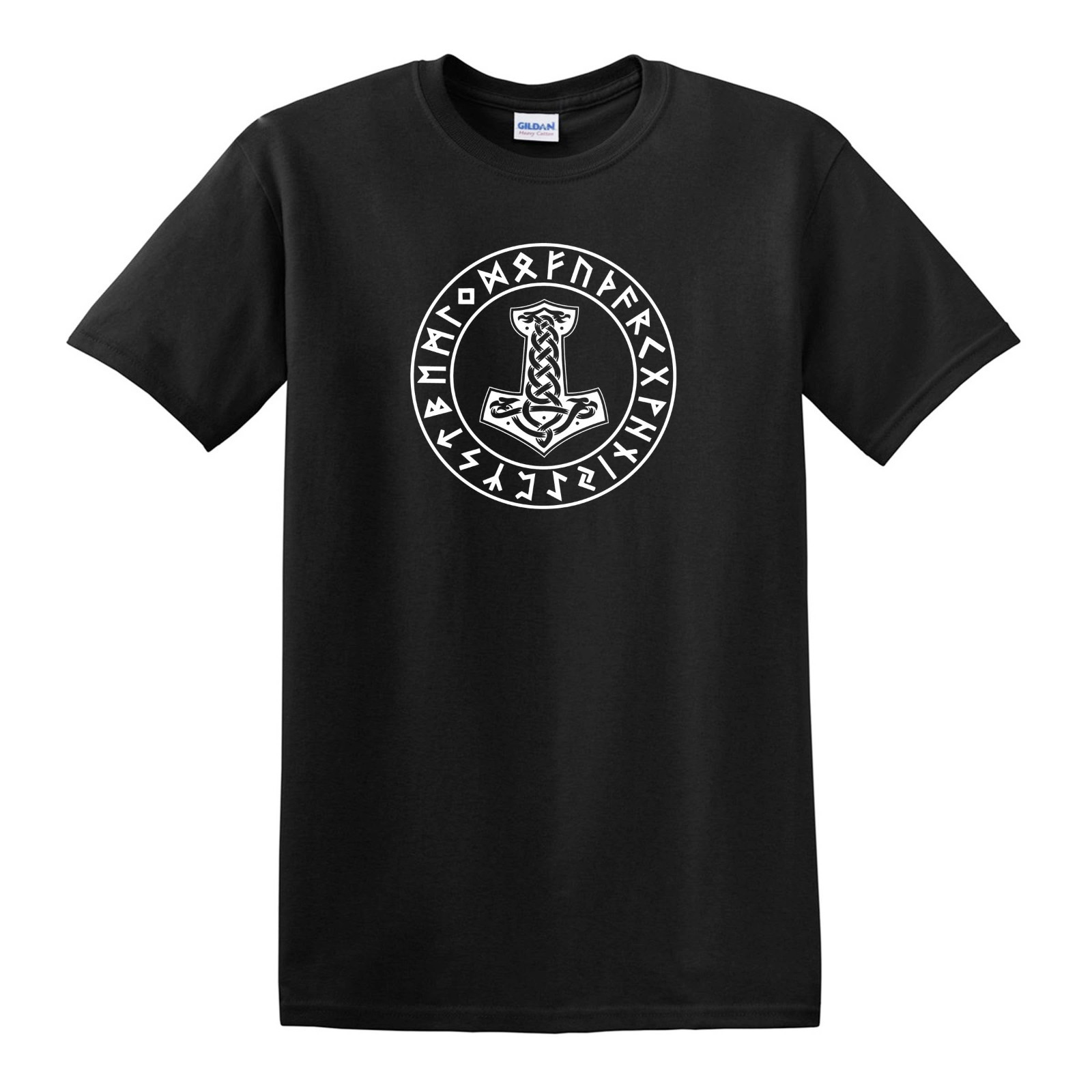Thor Old Hammer T-SHIRT – Norse Odin Viking Ragnarok Valhalla Loki Asgard