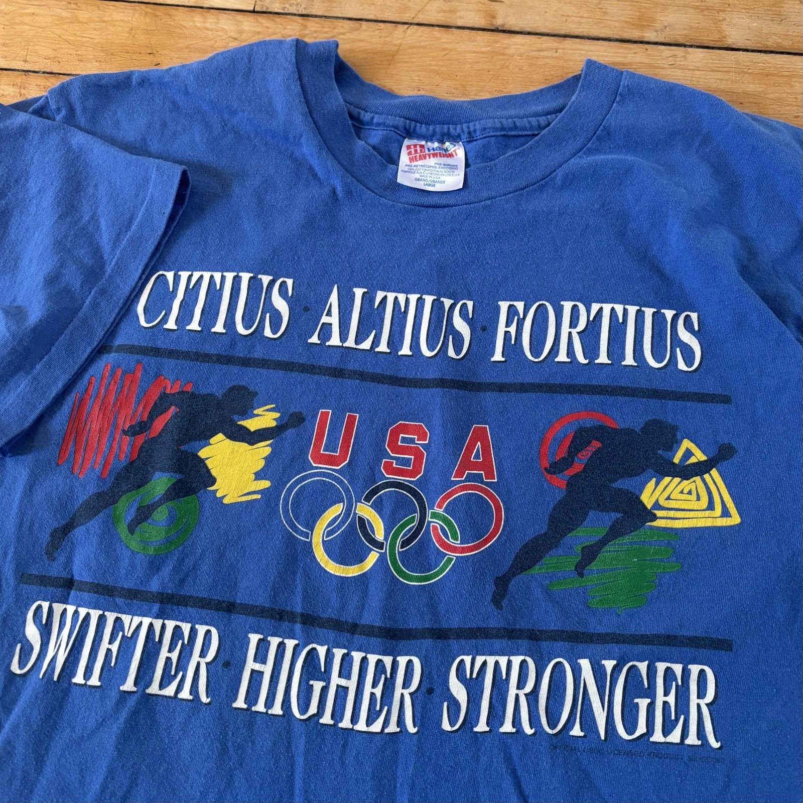 VTG 90s Team USA Olympics 1996 T-Shirt Single Stitch Size L Made In USA RARE gallery