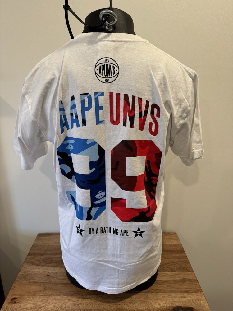 A Bathing Ape Size L Cotton Short Sleeved T-Shirt AAPE NOW AAPE UNIV