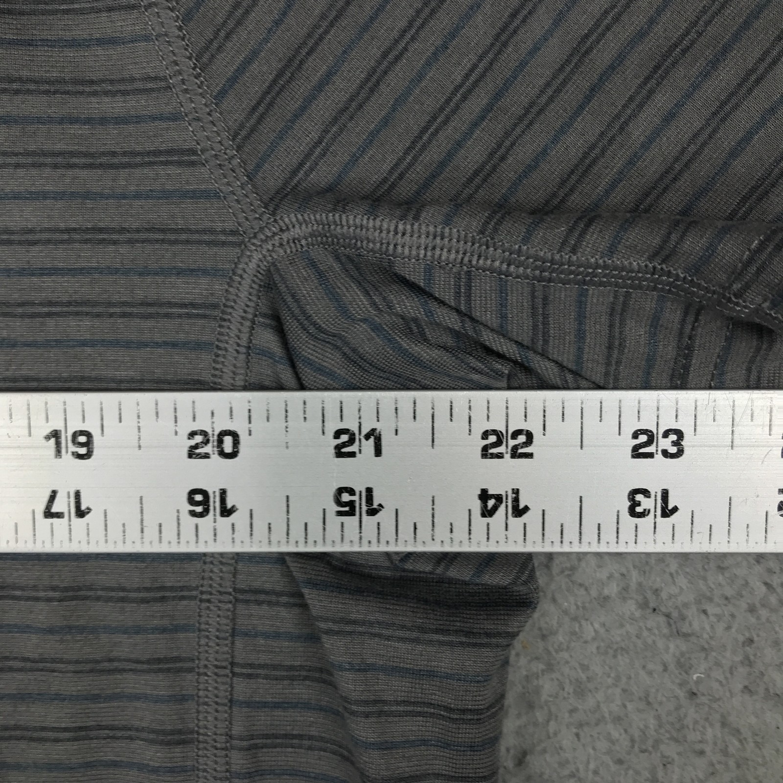 prAna Shirt Mens XL Striped Short Sleeve Performance Athletic Lightweight Tee gallery