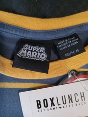 Nintendo Super Mario Bros. Bowser Striped T-Shirt Mens Size Medium – BoxLunch