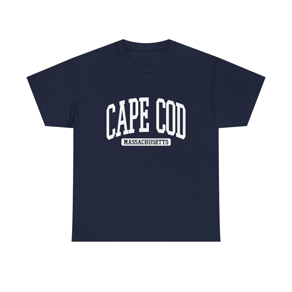 Cape Cod Massachusetts Souvenir Beach, Aesthetic, Vintage Navy Blue Tee