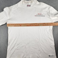Pyrotect Shirt Mens Large White Long Sleeve Racewear Casual Cotton Turtle Neck