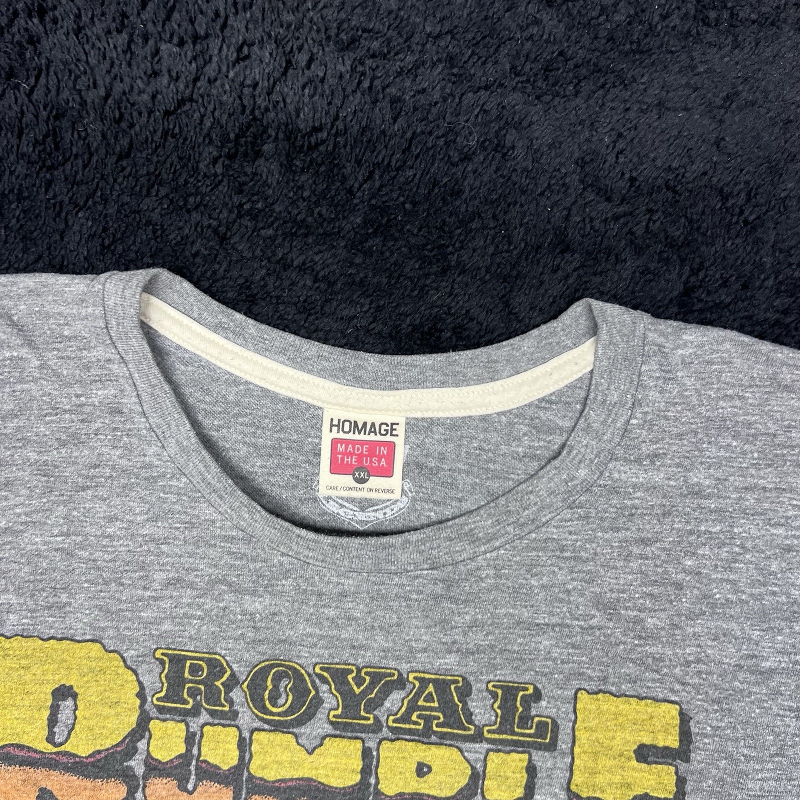 Vintage Y2K Royal Rumble Cartoon Wrestling “every Man For Himself” Men’s Tee XXL gallery