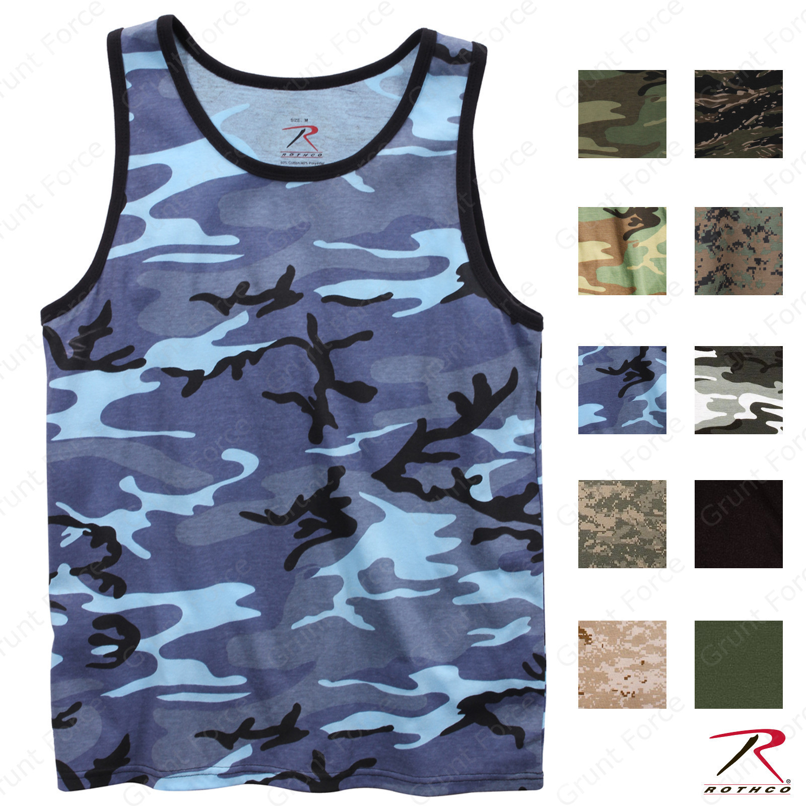 Rothco Men's Tank Tops - Adult Digital, Camo or Solid Pattern Tank Tops gallery