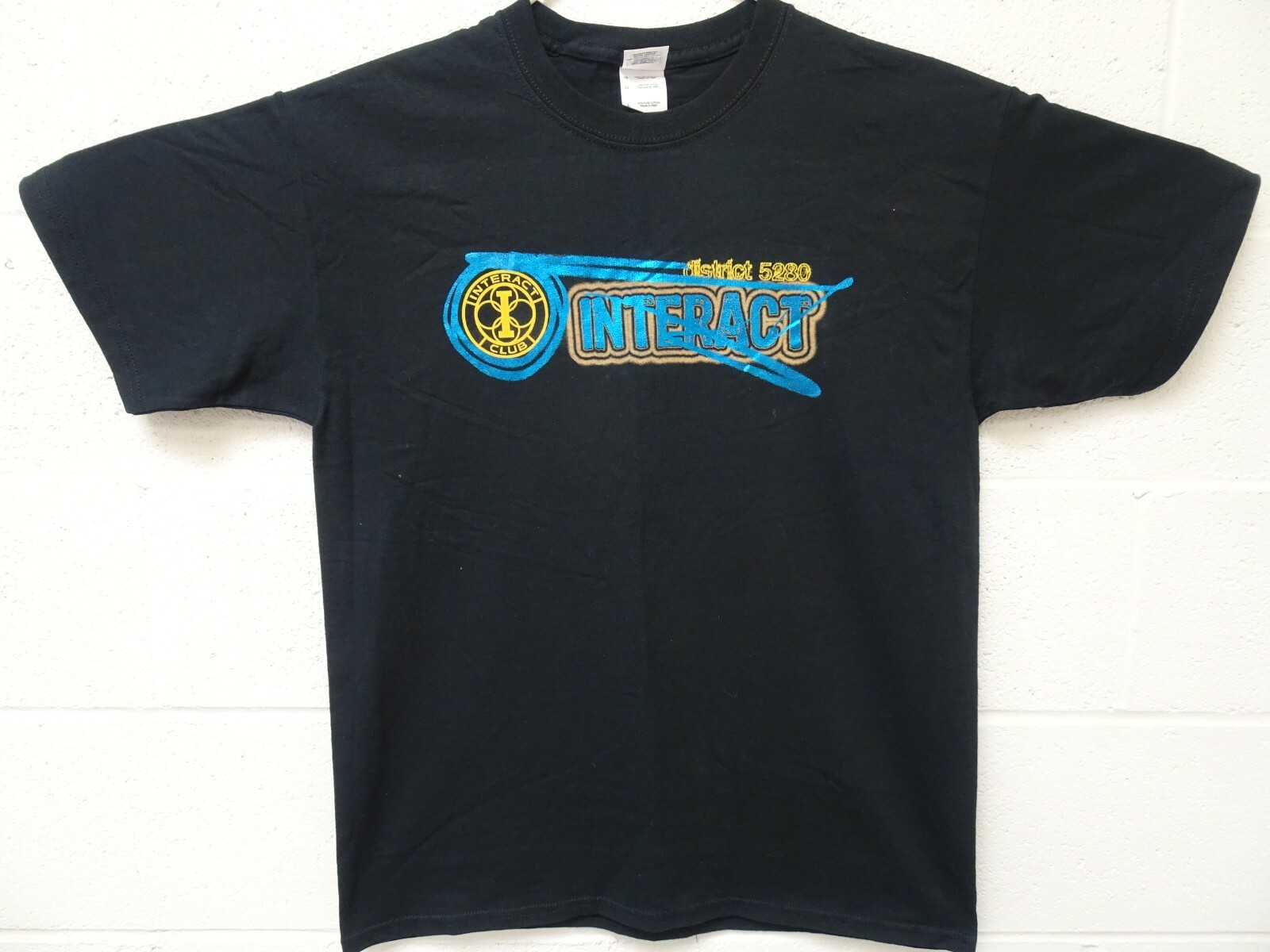 Interact Club District 5280 Rotary Club Los Angeles Charity T Shirt Large Black