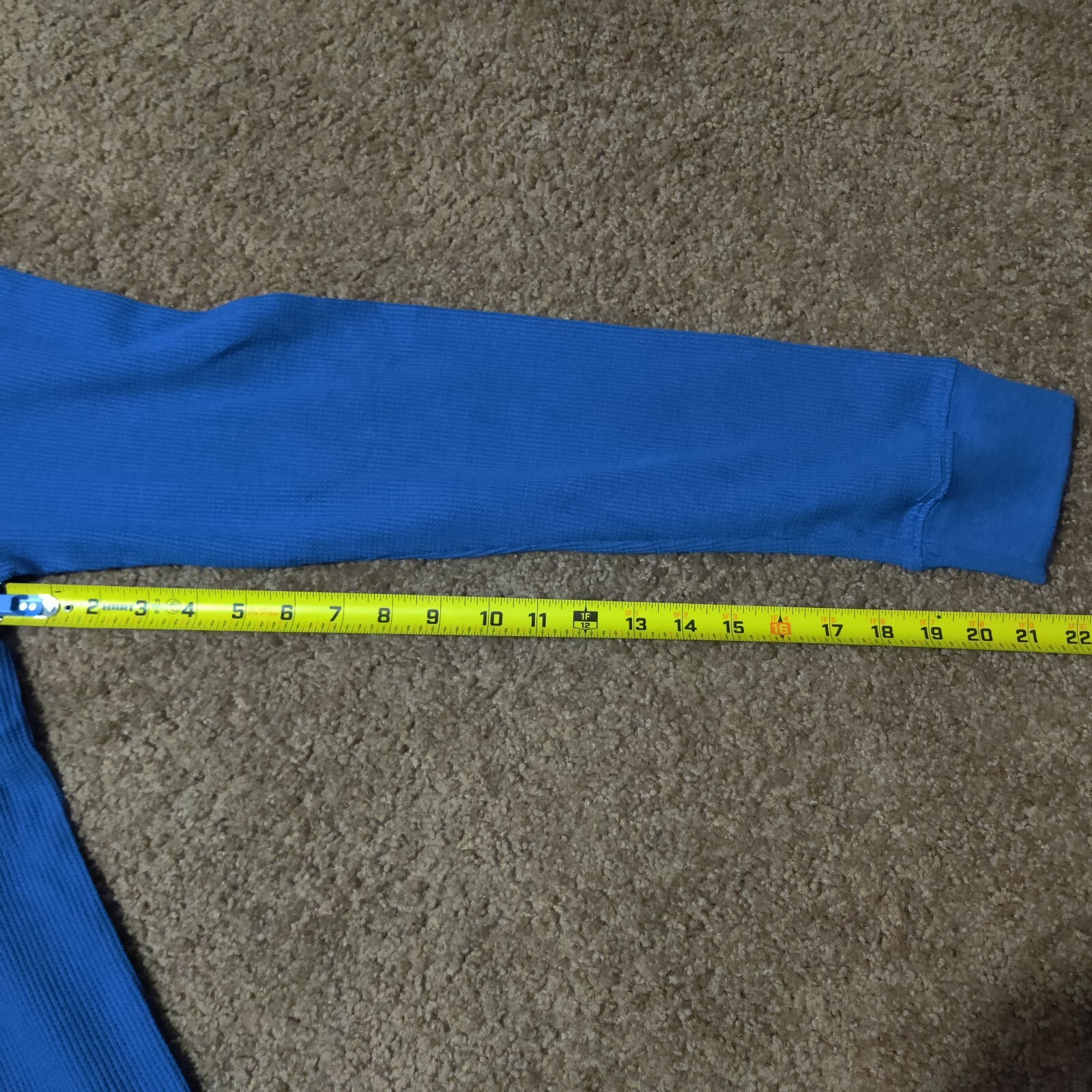 Vintage NWT Southpole Waffel Thermal Knit Blue Shirt Streetwear New Old Stock gallery