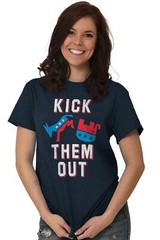 Kick Republicans Out Pro Democrat Liberal Political Left Classic T Shirt Tee