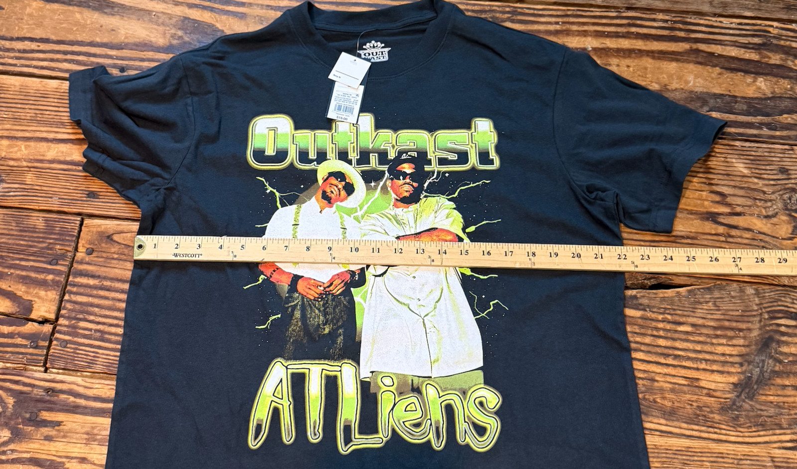 NEW Outkast Atliens Shirt Men Size Medium Hip Hop Short Sleeve Black T-Shirt NWT gallery
